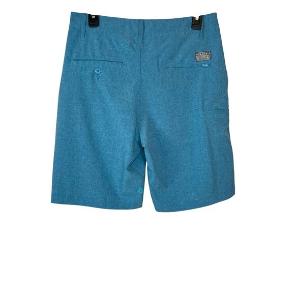 VOLCOM 9" Surf and Turf Hybrid Shorts 20" Outseam in Turquoise Men's 30 Waist - Picture 2 of 11